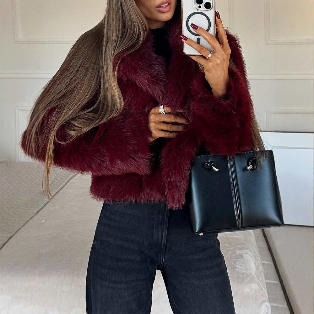 Women's oversized faux fur jacket Lune London