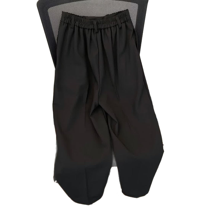 Pantalon élégant pour femmes taille haute avec plis et jambes larges Chic & Stil