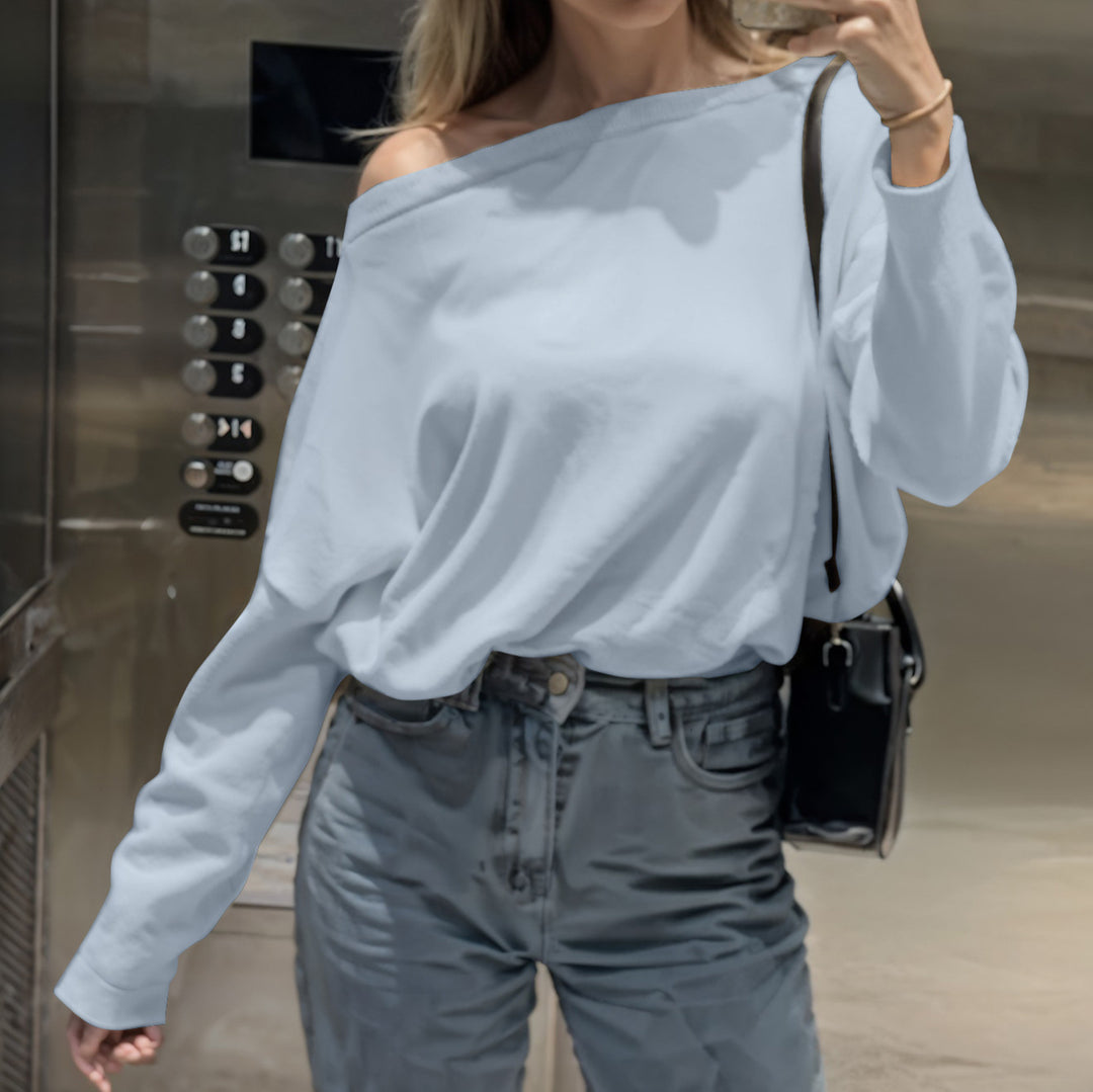 Ladies Off-Shoulder Sweatshirt Lune London
