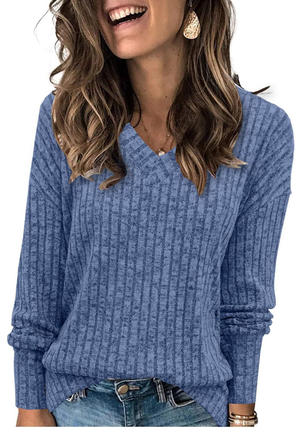 Women elegant V-neck sweater Lune London