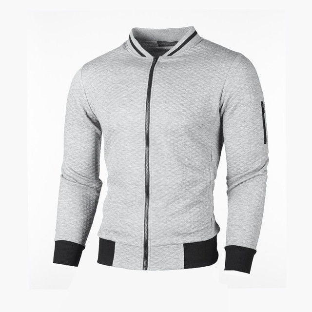 Men's Sweat Jacket with High-Quality Structure and Secure Zip Pocket Lune London