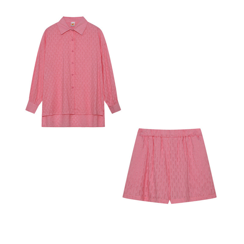 Lune London women's light buttoned coordinated set