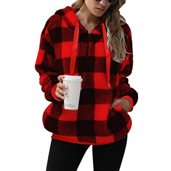 Ladies fleece hooded sweatshirt Lune London