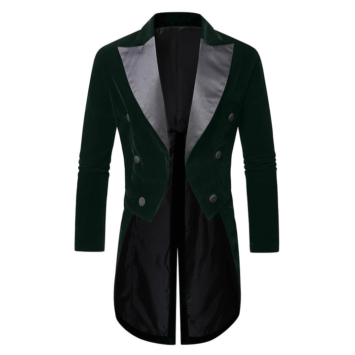 Lune London elegant double-breasted velvet jacket for men