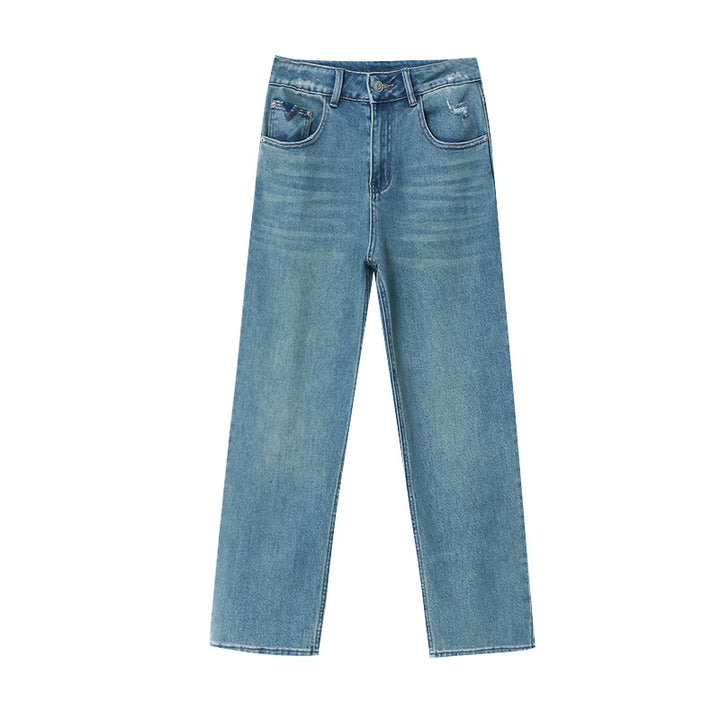 Women's High-Waisted Jeans in Vintage Style Chic & Stil