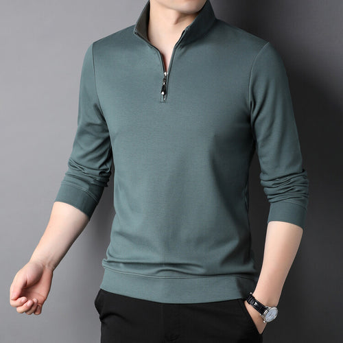 Men's turtleneck pullover with zipper Lune London