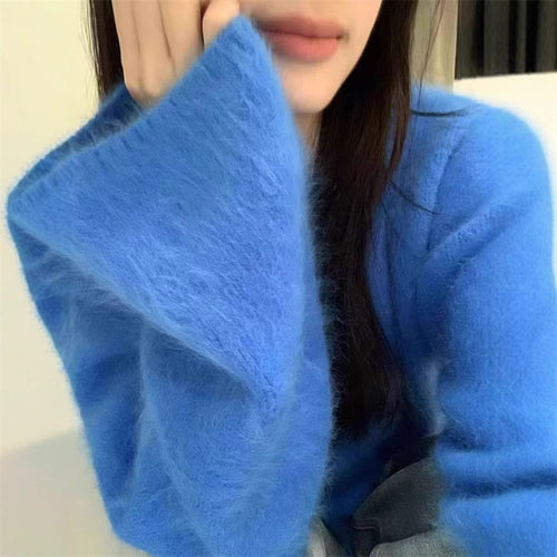 Women's sweater in soft and fluffy material Lune London