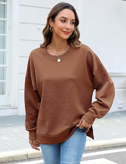 Women's Oversized Sweatshirt with Textured Design Moon London