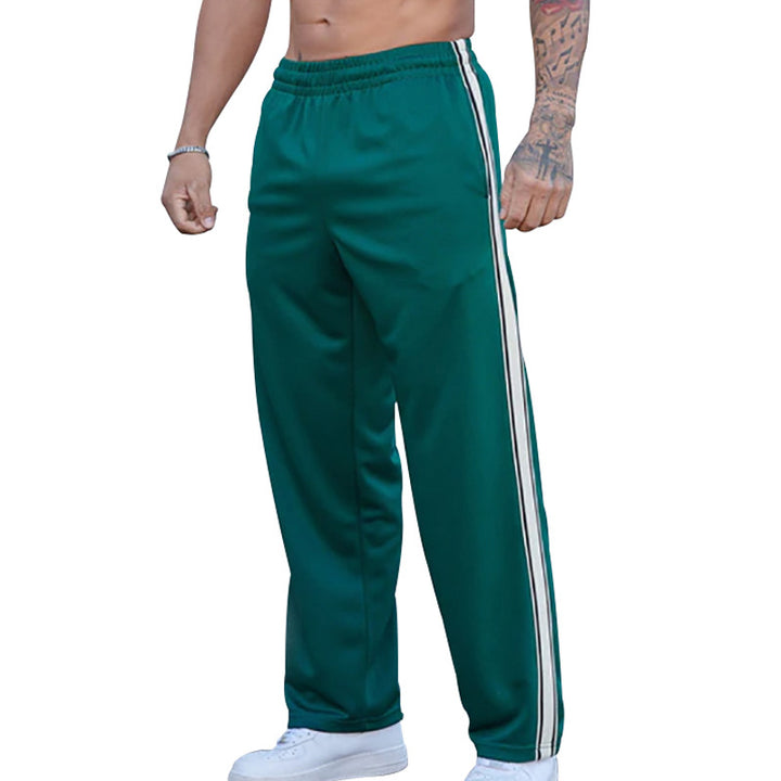 Pantalon de sport respirant pour homme avec poches latérales et bandes décoratives Lune London