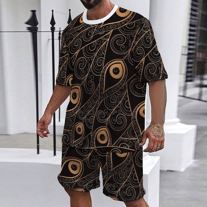Casual men's set with floral print Lune London