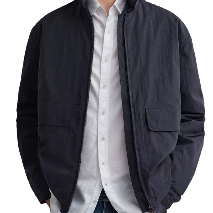 Casual transition jacket for men with practical outer pockets Lune London
