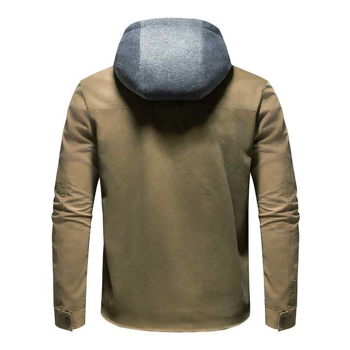 Utility jacket for men with removable hood Lune London