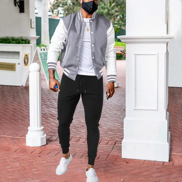 Sport college jacket for men with high-quality materials and elastic cuffs Lune London