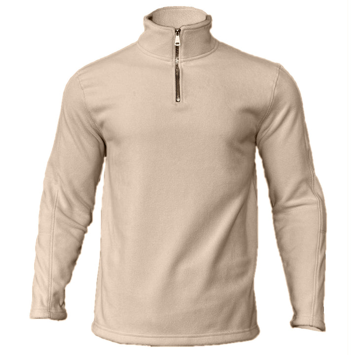 Men's Fleece Half-Zip Pullover with High Collar Comfortable Lune London