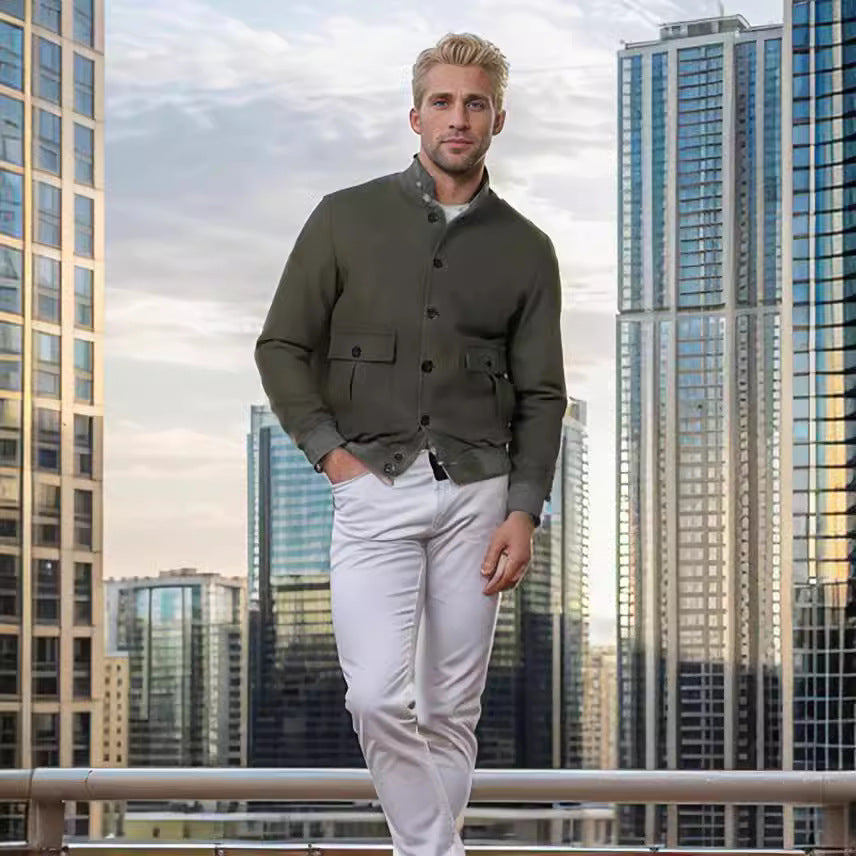 Leisure jacket for men with a sporty style featuring practical pockets Lune London