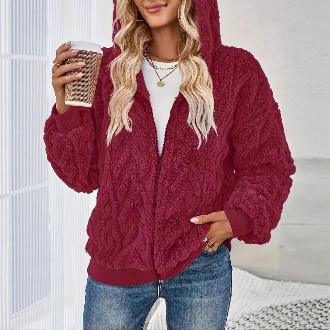 Ladies cozy zip jacket Lune London
