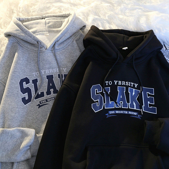 Women's hoodie with casual print and hood Lune London