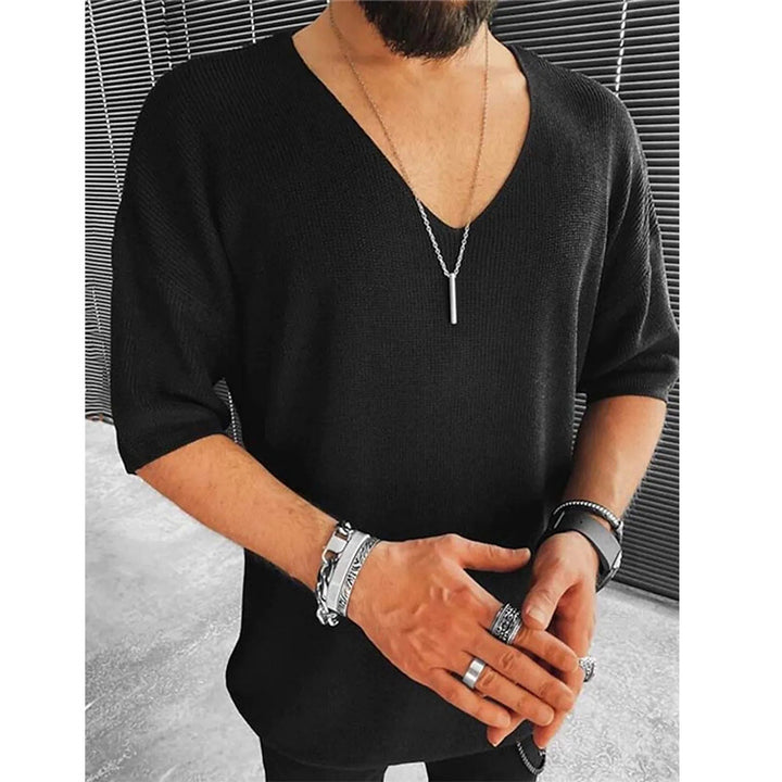 Men's plus size V-neck sweater Lune London
