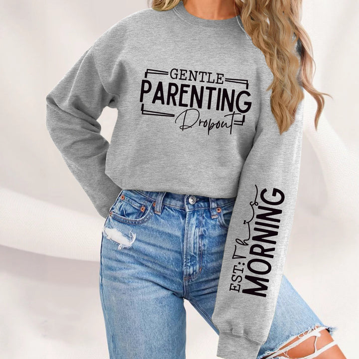 Sweat-shirt pour femmes avec motif parenté unique imprimé et coupe décontractée Chic & Stil