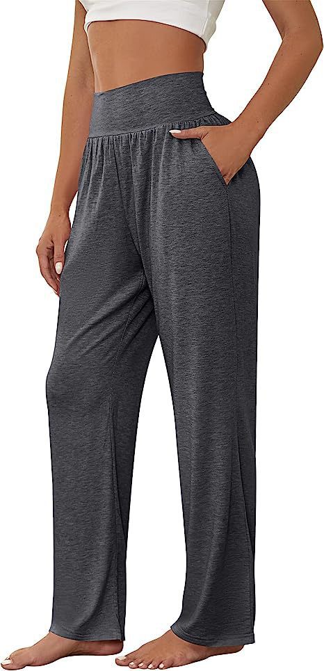 Comfortable high waist leisure pants for women with side pockets Lune London