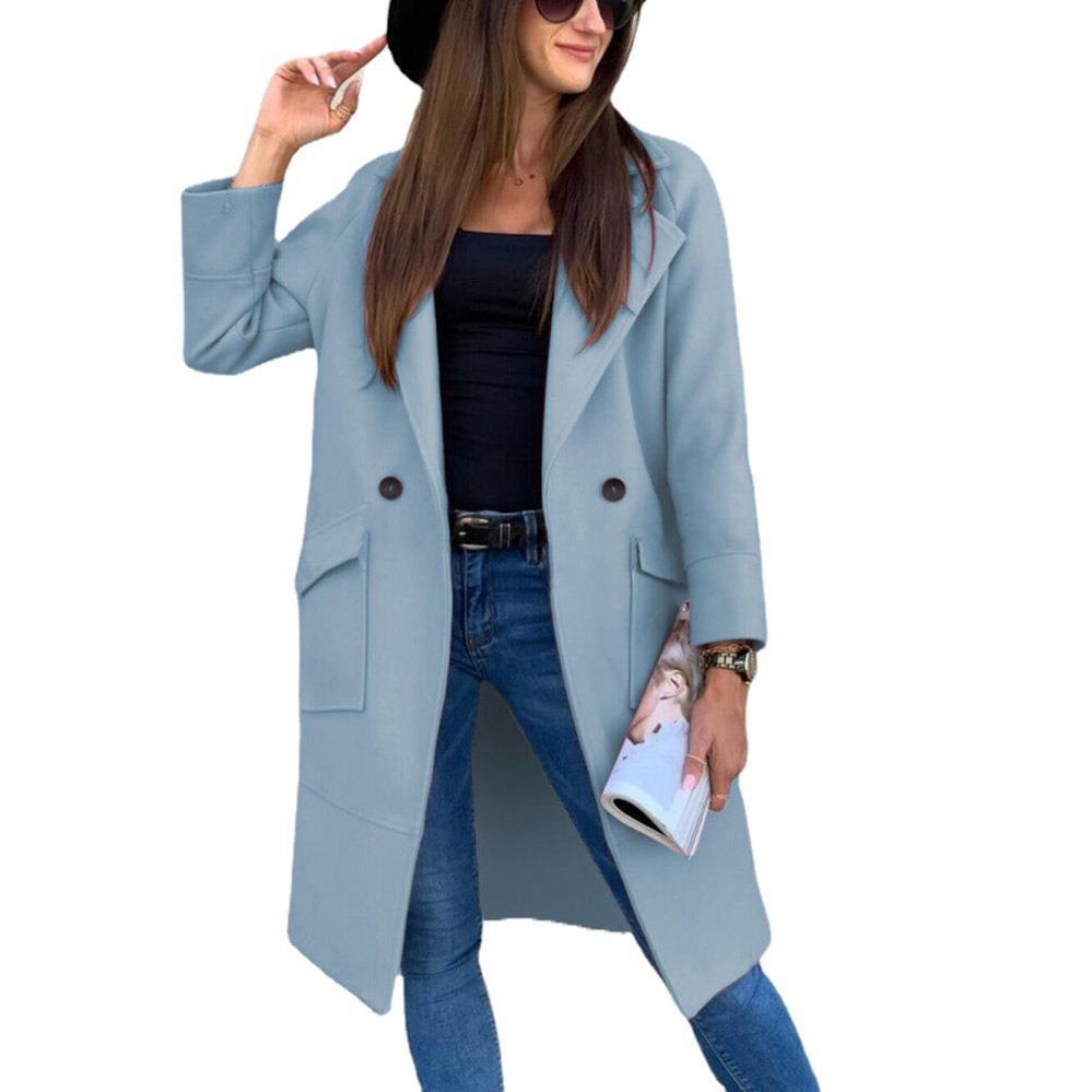 Fashion oversized coat for ladies with stylish pockets and lined design Lune London