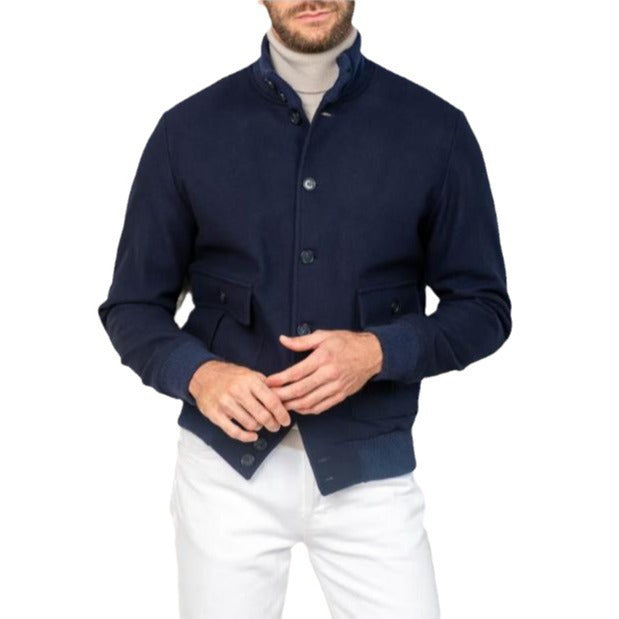 Casual and structured cotton jacket for men with practical pockets Lune London