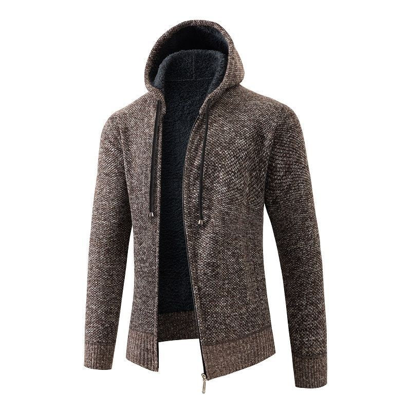 Men's Padded Cardigan with Hood Lune London