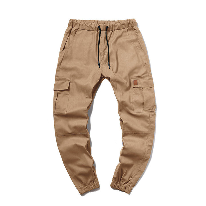 Men's cargo pants with elastic waist and practical side pockets Lune London