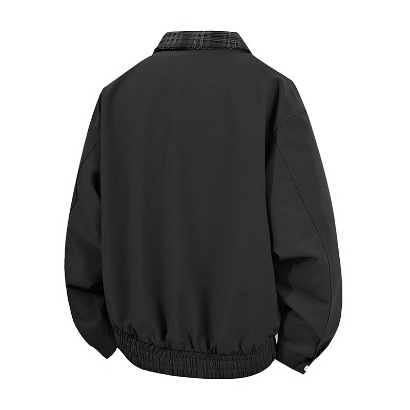 Casual transition jacket for men with high collar and elastic waist Lune London