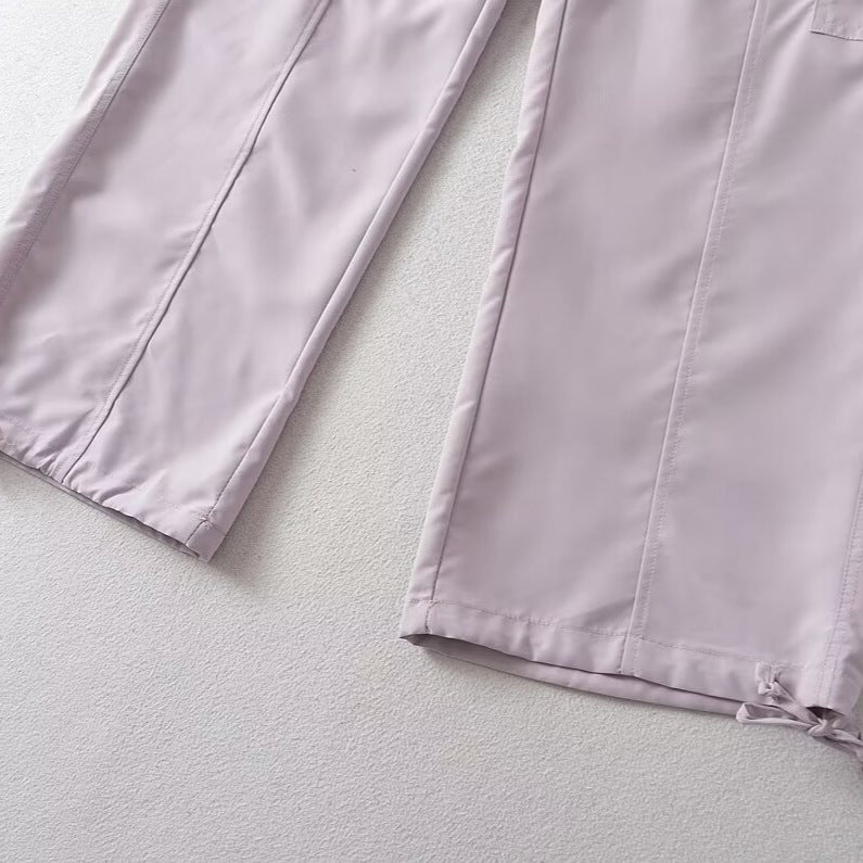 Comfortable cargo pants for women with adjustable waist and functional pockets Lune London