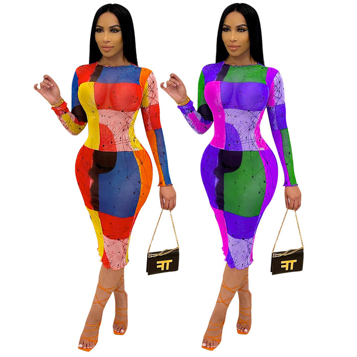 Lune London Long Sleeve Bodycon Dress
