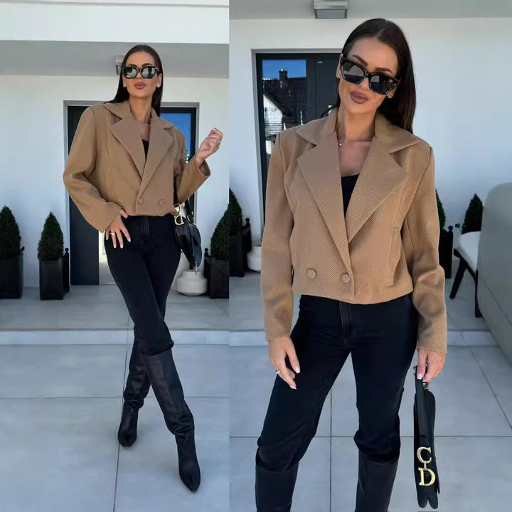 Ladies Elegant Slim-Fit Blazer Jacket Lune London