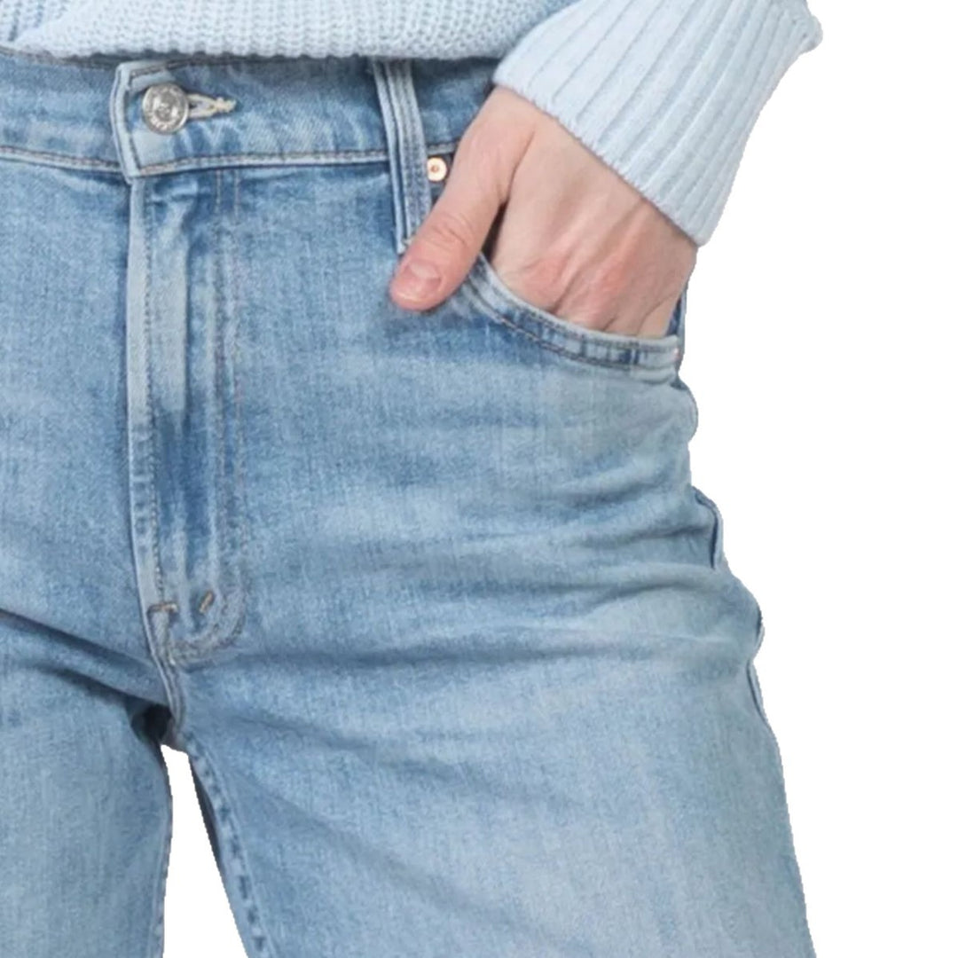 Wide cropped jeans for women with high waist and flared leg Lune London