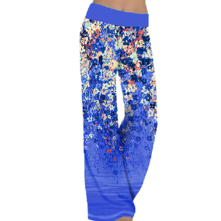 Ladies Loose Floral Pattern Trousers Lune London
