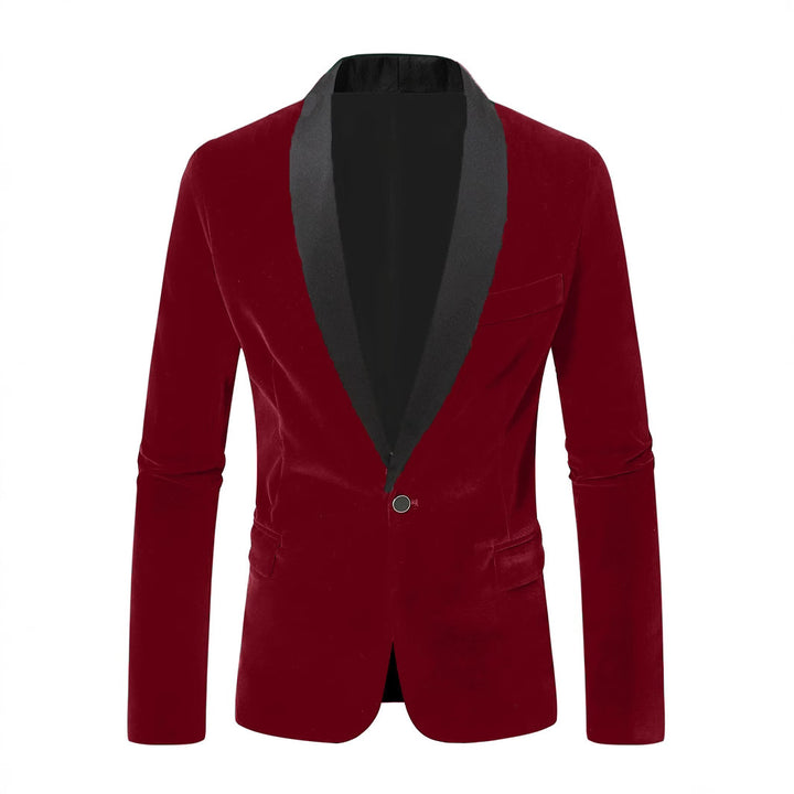 Elegant velvet jacket for men with satin finish Lune London