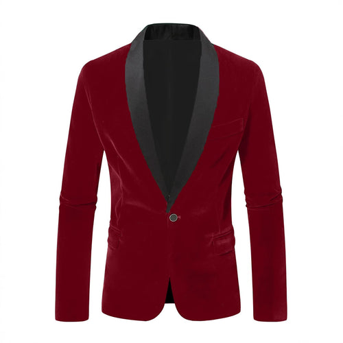 Elegant velvet jacket for men with satin finish Lune London