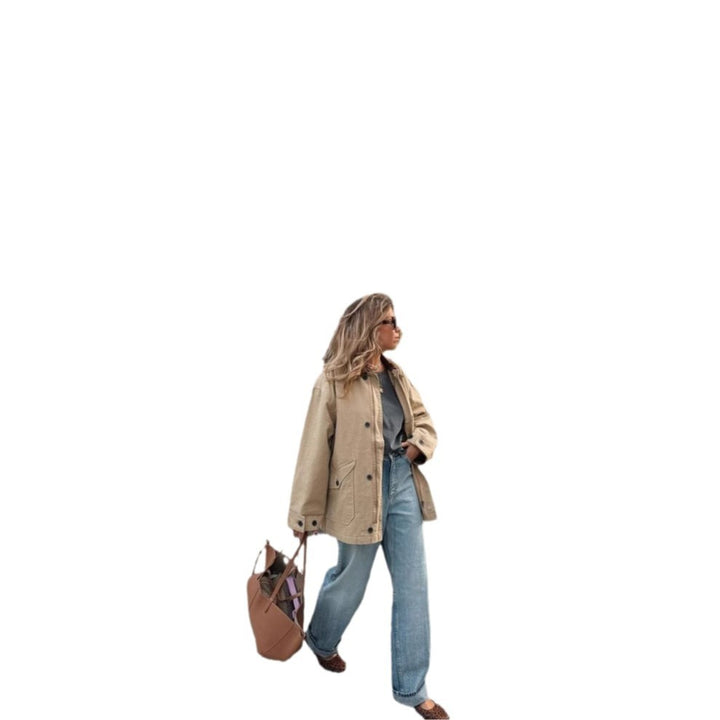 Dame loisirs Veste utilitaire avec fermeture éclair pratique et poches latérales confortables Chic & Stil