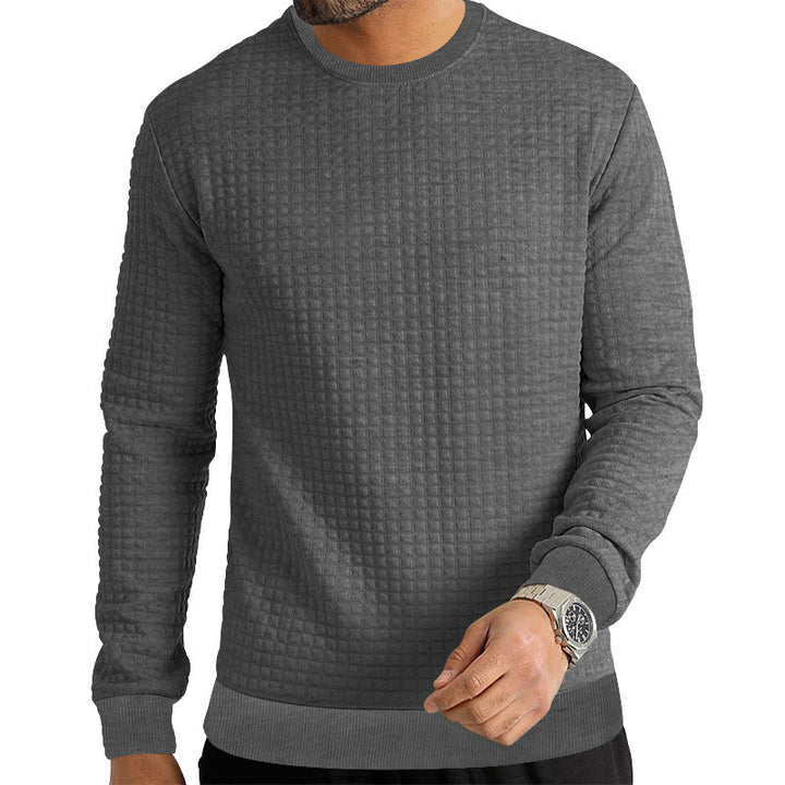 Men's sweatshirt with a unique waffle structure Lune London