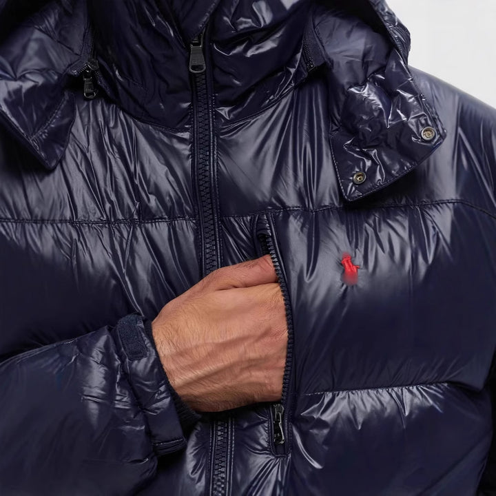 Women's insulated winter jacket with removable hood and water-repellent material Lune London