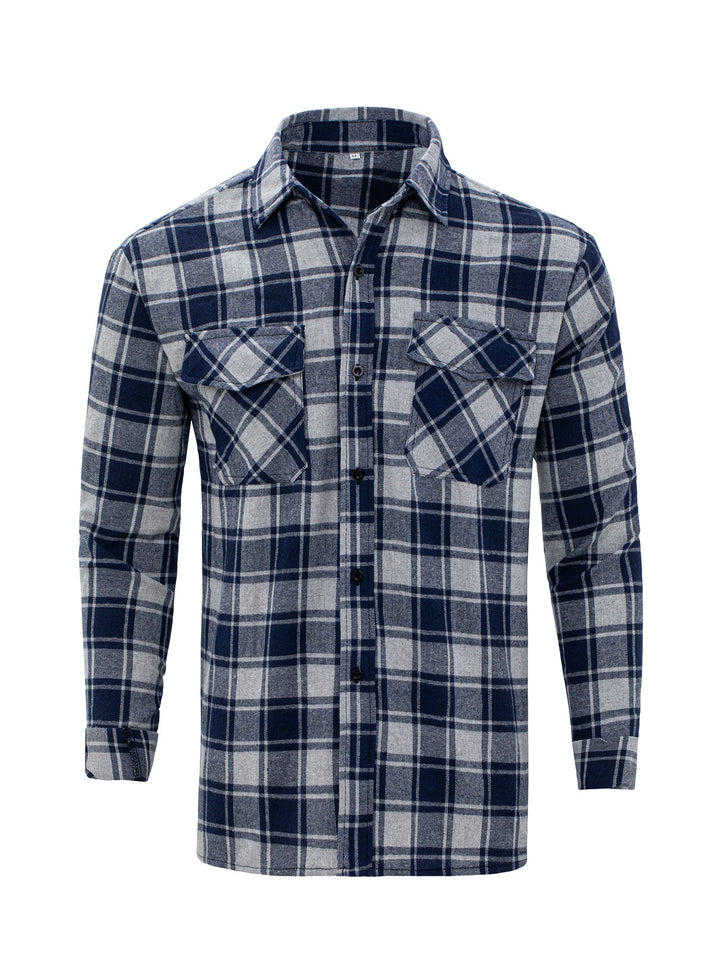 Plaid flannel shirt for men Lune London
