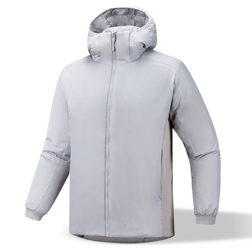 Insulated functional jacket for men with ergonomic cut and versatile hood Lune London