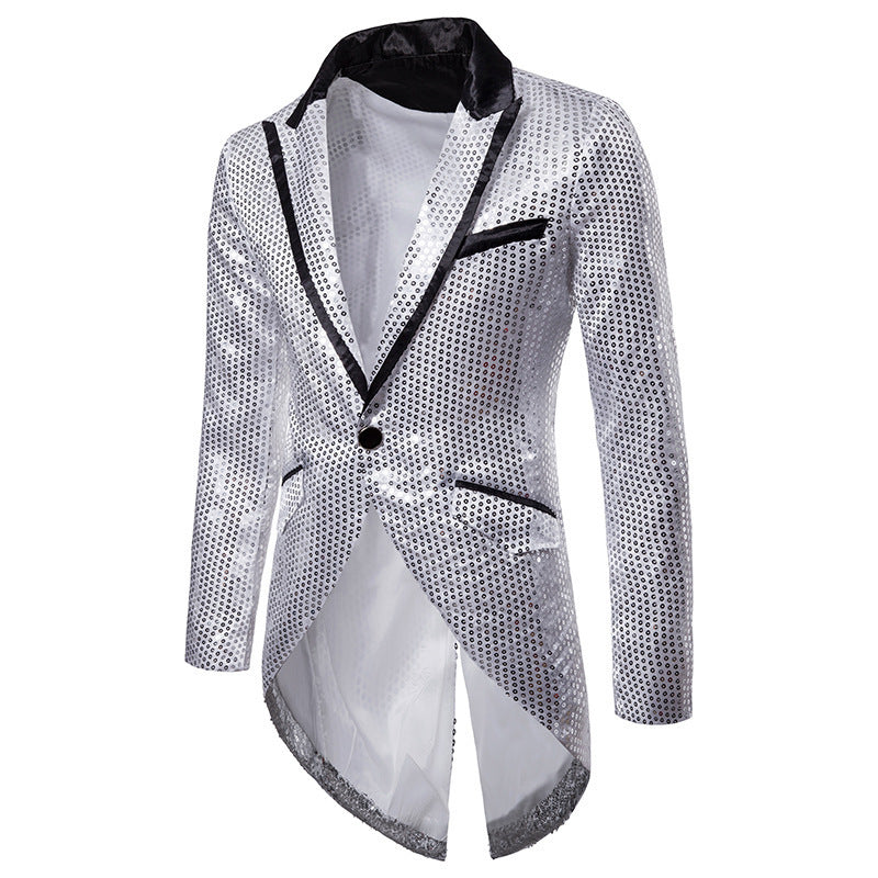 Elegant and glamorous blazer for men with sequins Lune London