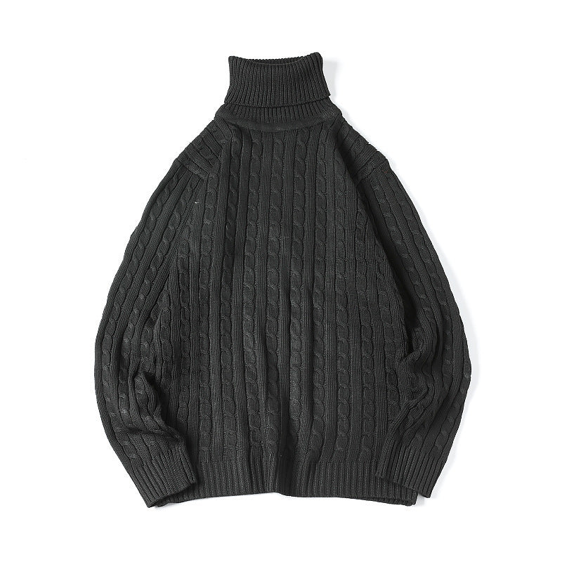 Comfortable turtleneck sweater for men with diamond pattern Lune London