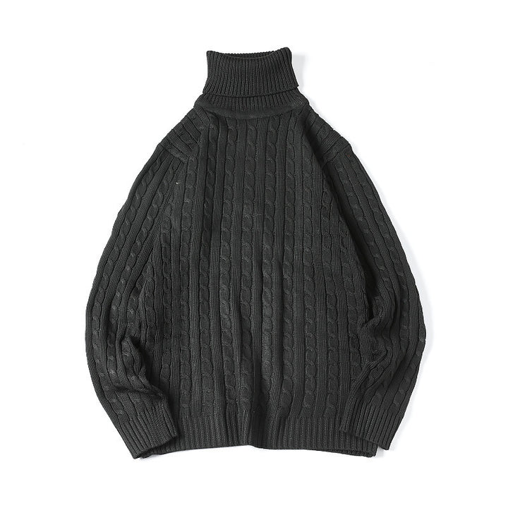Comfortable turtleneck sweater for men with diamond pattern Lune London