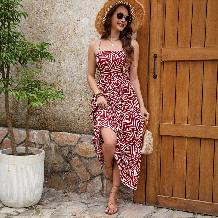 Lune London bohemian high slit maxi dress for women