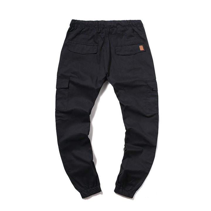 Men's cargo pants with elastic waist and practical side pockets Lune London