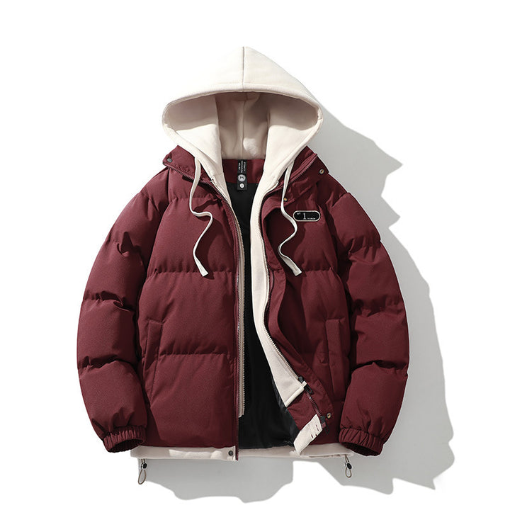 Warm padded jacket for women with removable hood and wind protection Lune London