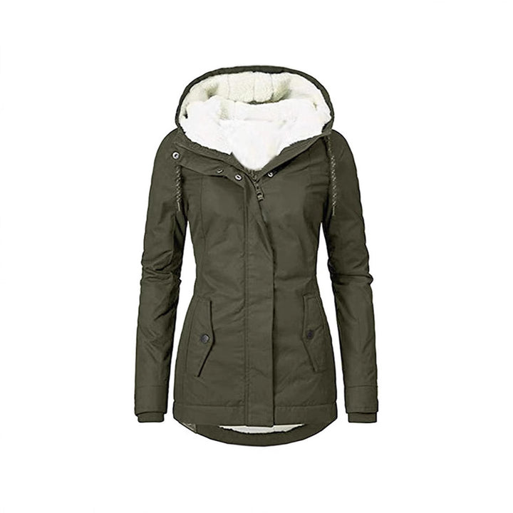 Ladies warm outdoor jacket with plush lining Lune London