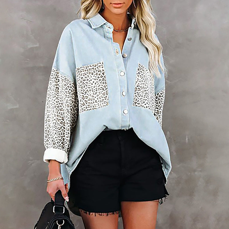 Ladies' Animal Print Shirt Jacket Lune London