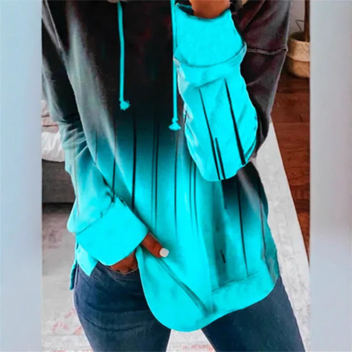 Haut à capuche pour femmes avec dégradé élégant et design unique Chic & Stil